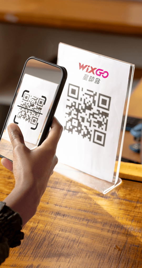 東方美駁二 WiXGo QR掃碼點餐 顧客手機掃桌上QR Code 免下載