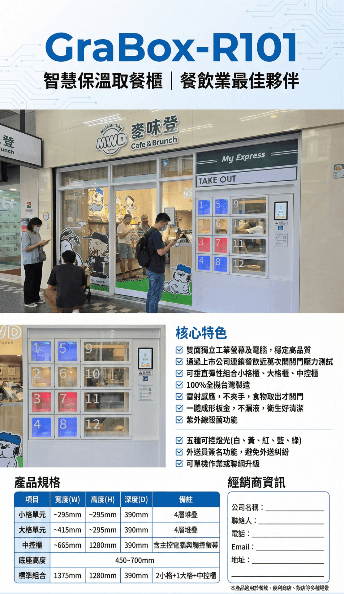 GraBox-R101 實際應用場景 - 麥味登早餐連鎖門市